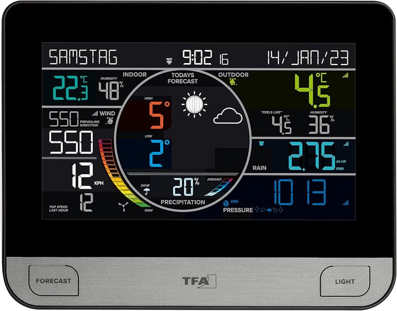 TFA Dostmann WLAN View PRO 6 az 1 időjárásállomás szenzorral, esőmérővel