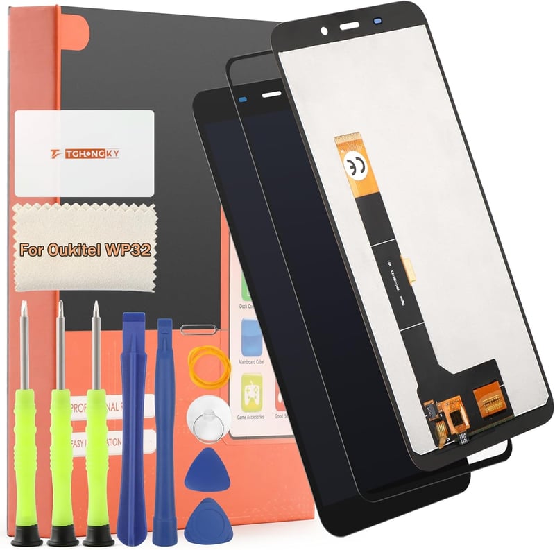 TGHongKy Oukitel WP32 kijelző csere LCD érintőképernyő digitalizáló panel szerelőkészlet