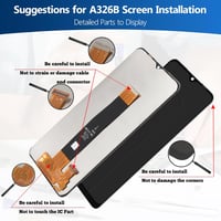 TGHongKy Samsung Galaxy A32 5G LCD kijelző csere fekete touchscreen digitalizáló 5