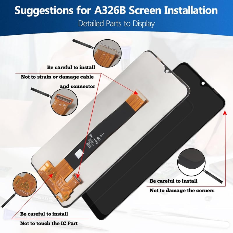 TGHongKy Samsung Galaxy A32 5G LCD kijelző csere fekete touchscreen digitalizáló