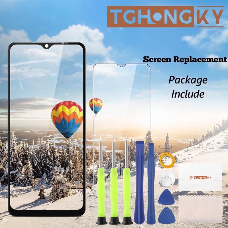 TGHongKy Samsung Galaxy A32 5G LCD kijelző csere fekete touchscreen digitalizáló