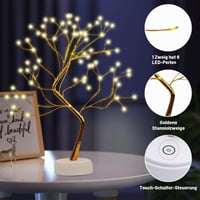 TGKYK LED Bonsai drvo stolna lampa sa 108 LED žaruljica, toplo bijela, USB i baterijsko napajanje, božićna dekoracija za interijere, vjenčanja i blagdane 3