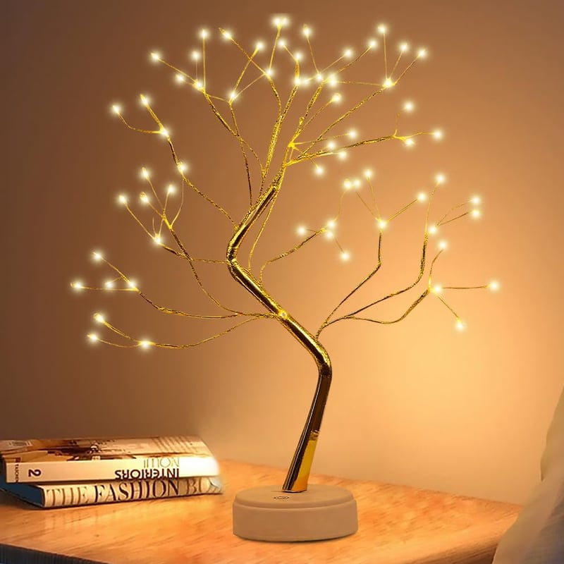 TGKYK LED Bonsai drvo stolna lampa sa 108 LED žaruljica, toplo bijela, USB i baterijsko napajanje, božićna dekoracija za interijere, vjenčanja i blagdane