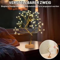 TGKYK LED Bonsai drvo stolna lampa sa 108 LED žaruljica, toplo bijela, USB i baterijsko napajanje, božićna dekoracija za interijere, vjenčanja i blagdane 4