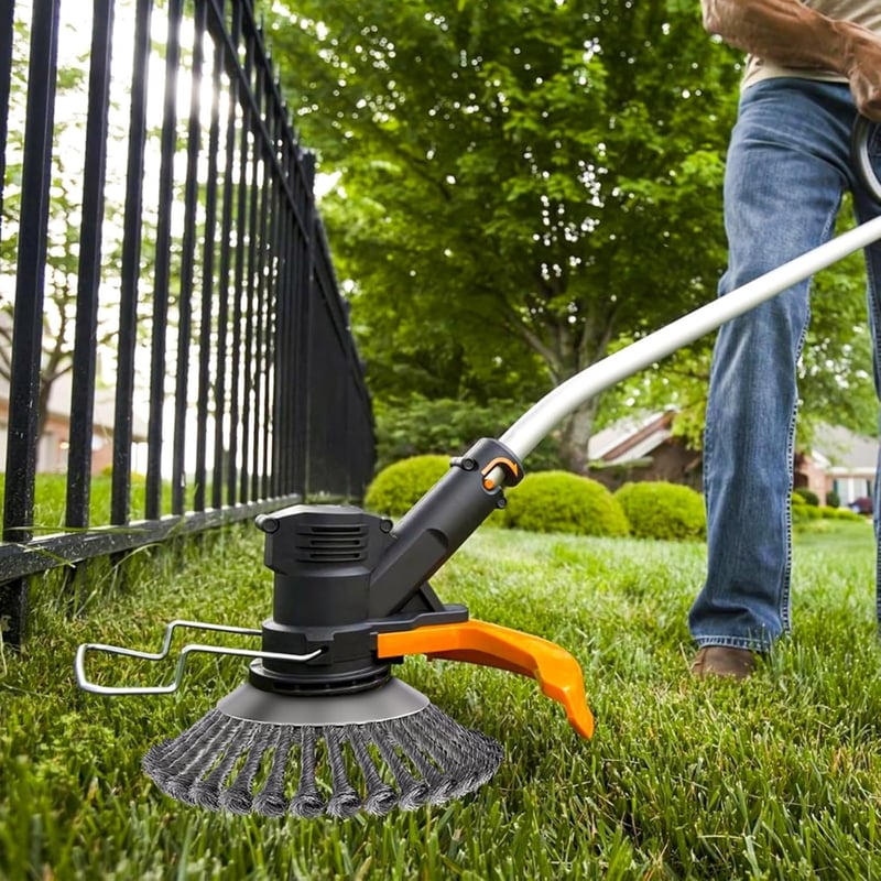 TGNISI 25,4mm Fűkasza Kefe Rozsdamentes Acél Gyomirtó Fűnyíró Tartozék 8" - 8 inches