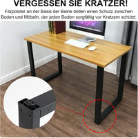 Thanaddo 2 db fekete fém asztalláb ipari stílusú pad asztalhoz étkezőasztalhoz barkácsoláshoz szerelőkészlettel 4