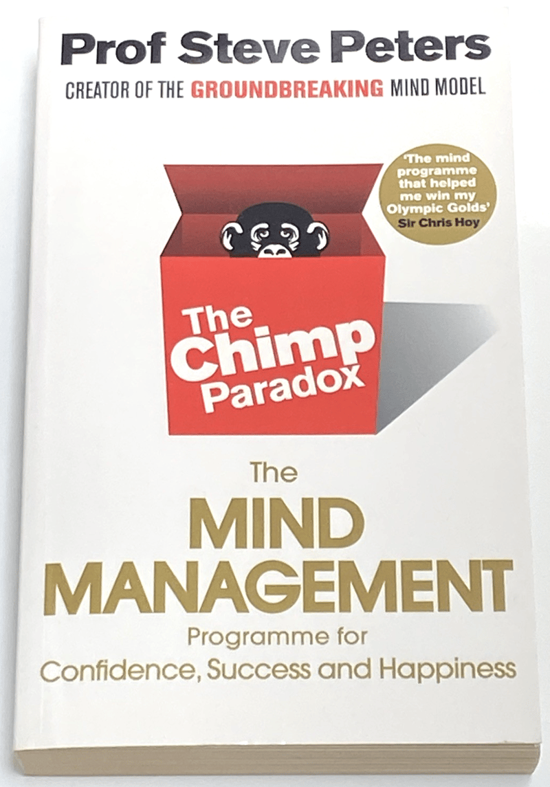 The Chimp Paradox – carte de psihologie de Prof. Steve Peters (copertă broșată, 2012) – Prima ediție, bestseller în limba engleză
