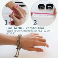 Brățară de prietenie din paracord The Friendly Swede cu cataramă metalică, mărime reglabilă, 2 bucăți – Negru și Roșu – Paracord 550 – Pentru drumeții, camping 2