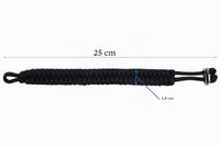 Brățară de prietenie din paracord The Friendly Swede cu cataramă metalică, mărime reglabilă, 2 bucăți – Negru și Roșu – Paracord 550 – Pentru drumeții, camping 6