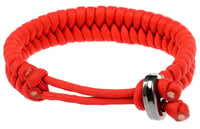 Brățară de prietenie din paracord The Friendly Swede cu cataramă metalică, mărime reglabilă, 2 bucăți – Negru și Roșu – Paracord 550 – Pentru drumeții, camping 5