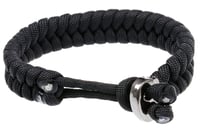 Brățară de prietenie din paracord The Friendly Swede cu cataramă metalică, mărime reglabilă, 2 bucăți – Negru și Roșu – Paracord 550 – Pentru drumeții, camping 4