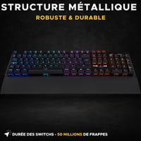 THE G-LAB Bluetooth Billentyűzet AZERTY Francia Fekete Vezeték Nélküli 6