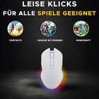 THE G-LAB Cult Helium Wireless Gaming Egér 3200 DPI RGB Retro Világítás PS5 Xbox - Wireless - White 5