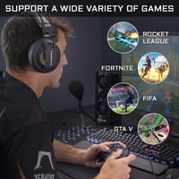 Herný ovládač THE G-LAB K-Pad Thorium pre PC a PS3 – Káblový USB gamepad so zabudovanými vibráciami, joystickom, kompatibilný s Windows 10/11, čierny 5