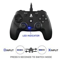 Herný ovládač THE G-LAB K-Pad Thorium pre PC a PS3 – Káblový USB gamepad so zabudovanými vibráciami, joystickom, kompatibilný s Windows 10/11, čierny 6