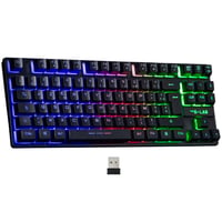 Tastatură de gaming wireless The G-LAB Keyz Caesium TKL – Membrană, AZERTY, Negru, Fără fir 1
