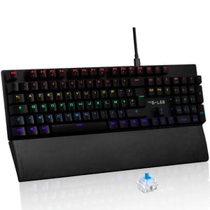 Mehanička gaming tipkovnica G-Lab Keyz Carbon Ex RGB AZERTY - crna