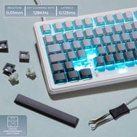 G-LAB KEYZ Elite 300 HE GRW Magnetická herná klávesnica, Hall-Effect, 75 %, 8000 Hz Rapid Trigger, 0,01 mm aktivácia, PBT Hot Swap, RGB, 5