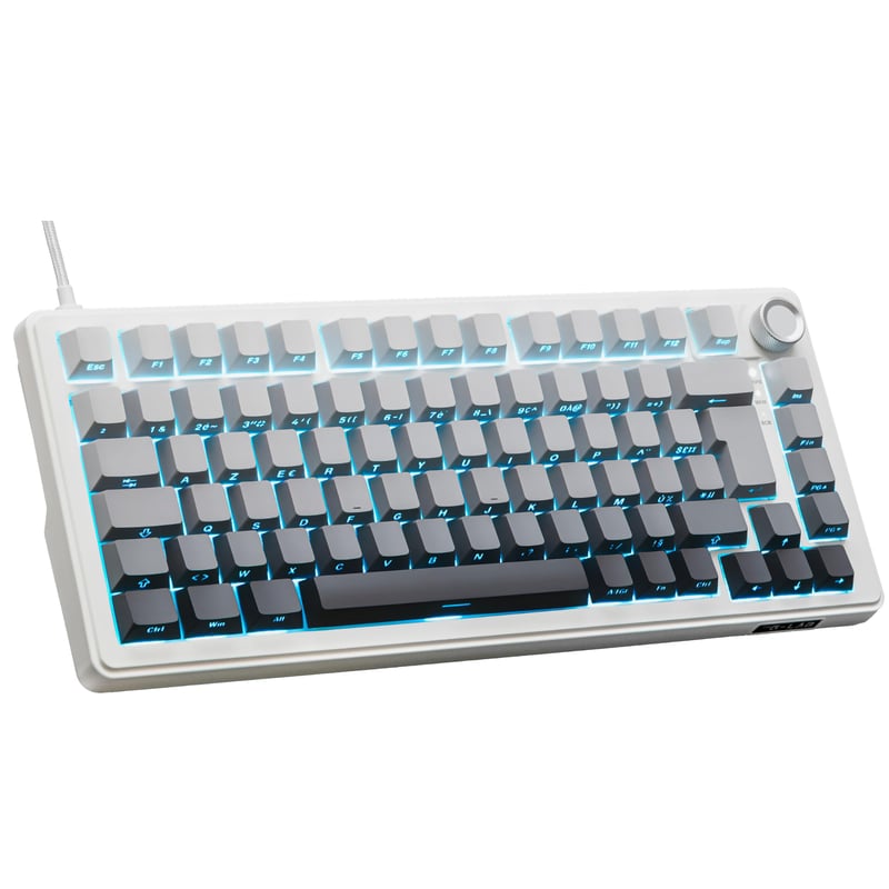 G-LAB KEYZ Elite 300 HE GRW Magnetická herná klávesnica, Hall-Effect, 75 %, 8000 Hz Rapid Trigger, 0,01 mm aktivácia, PBT Hot Swap, RGB,