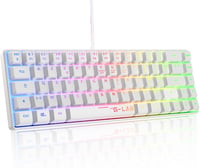 The G-Lab KeyZ Hydrogen 60%-os gamer billentyűzet, félig mechanikus, AZERTY - fehér 1