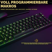 Mechanická herná klávesnica THE G-LAB Keyz Titanium 65 %, červené spínače, RGB – čierna 5