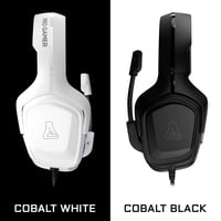 Herné slúchadlá THE G-LAB Korp Cobalt – biele, stereo mikrofón, ultraľahké, hlboké basy, 3,5 mm jack – PC, PS4, PS5, Xbox One, Mac, Nintendo Switch 6