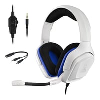 Herné slúchadlá G-LAB Korp Cobalt – biele, stereo mikrofón, ultraľahké, ultra basy, 3,5 mm jack – PC, PS4, PS5, Xbox One, Mac, Nintendo Switch 1