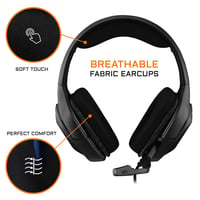 Herné slúchadlá THE G-LAB Korp Cobalt – biele, stereo mikrofón, ultraľahké, hlboké basy, 3,5 mm jack – PC, PS4, PS5, Xbox One, Mac, Nintendo Switch 4