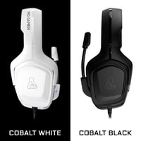 Herné slúchadlá G-LAB Korp Cobalt – biele, stereo mikrofón, ultraľahké, ultra basy, 3,5 mm jack – PC, PS4, PS5, Xbox One, Mac, Nintendo Switch 7