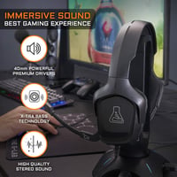 Herné slúchadlá THE G-LAB Korp Cobalt – biele, stereo mikrofón, ultraľahké, hlboké basy, 3,5 mm jack – PC, PS4, PS5, Xbox One, Mac, Nintendo Switch 2
