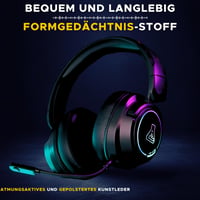 Bezdrôtové herné slúchadlá The G-Lab Korp Iridium, 2,4 GHz, Bluetooth, 45 h výdrž batérie, RGB, odnímateľný mikrofón, čierne, pre PS5, PS4, PC, Switch, Android 3