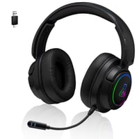 Bezdrôtové herné slúchadlá The G-Lab Korp Iridium, 2,4 GHz, Bluetooth, 45 h výdrž batérie, RGB, odnímateľný mikrofón, čierne, pre PS5, PS4, PC, Switch, Android 1