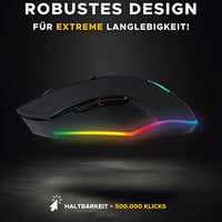 THE G-LAB Kult Helium vezeték nélküli gaming egér - 6400 DPI, RGB háttérvilágítás 6
