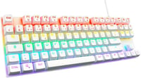 The G-Lab Keyz Mercury TKL mechanikus gamer billentyűzet, AZERTY, USB - fehér 4