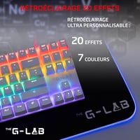 The G-Lab Keyz Mercury TKL mechanikus gamer billentyűzet, AZERTY, USB - fehér 7