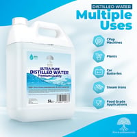 The Glowhouse Desztillált Víz 10L - 100% Tiszta Prémium Minőség CPAP Készülékhez, Vasalóhoz, Párásítóhoz, Tisztításhoz és Motorokhoz - Brit  3