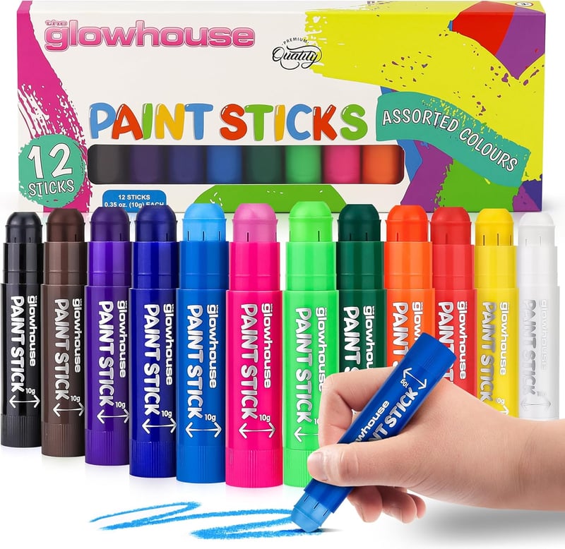 The Glowhouse Tempera Színes Ceruzák 12 Darabos Készlet Gyerekeknek