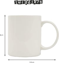 THE TWIDDLERS Festhető Bögre Szett 11 Részes - 4 Porcelán Bögre 7 Filctollal Gyerekeknek 3