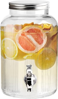 The Vintage Company 5,5 literes üveg italdiszpénszer csappal, retro design 1