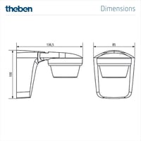 Theben Motion 1010510 Mozgásérzékelő Fali Kapcsoló 7