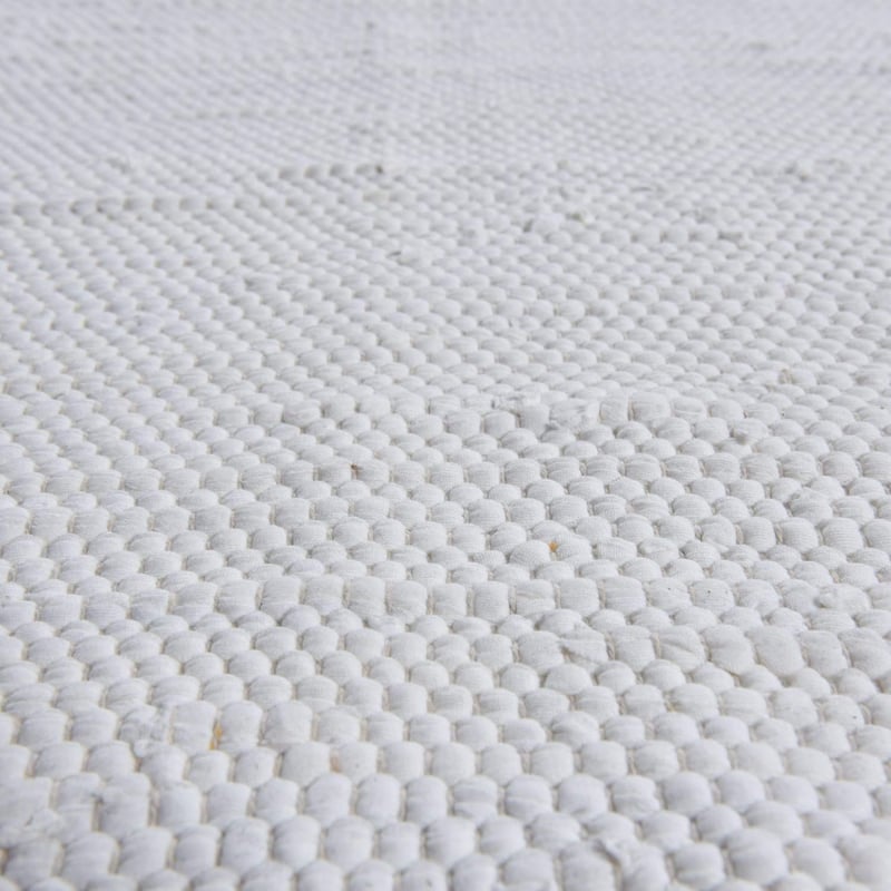 Theko Happy Cotton Síkszövött Szőnyeg Fehér 60x120 cm Kézzel Szőtt - 60 x 120 cm (Rectangular), White