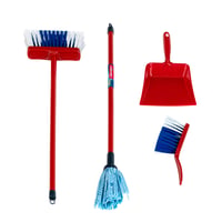 Theo Klein 6765 Stație de curățenie Vileda set de jucărie pentru copii – Mătură, mop și accesorii – 25x25x66 cm – De la 3 ani 4