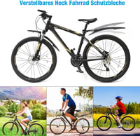 Therlan kerékpár sárvédő szett 26-29 hüvelykes MTB biciklire elöl-hátul 3