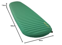 Saltea autogonflabilă Therm-a-Rest Trail Pro 183 x 64 cm (RW) - Pine (verde), pentru camping și drumeții 8
