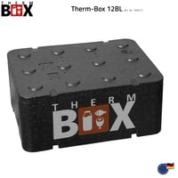 THERM BOX 12BL Polystyrénový box, chladiaci box 12 litrov, vnútorné rozmery 36x26x13 cm, opakovane použiteľný, izolovaný termobox, polystyrén 6