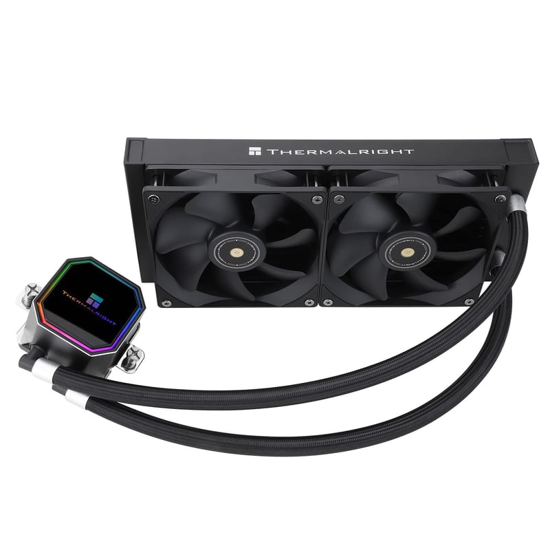 Thermalright Frozen Prism 240 fekete CPU vízűtő 2 PWM ventilátorral