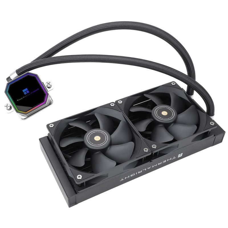Thermalright Frozen Prism 240 fekete CPU vízűtő 2 PWM ventilátorral
