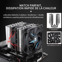 Thermalright Peerless Assassin 120 SE CPU hűtő, 6 heatpipe, 120mm ventilátor 2