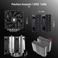 Thermalright Peerless Assassin 120 SE CPU hűtő, 6 heatpipe, 120mm ventilátor 5