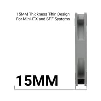 Thermalright TL-9015R CPU ventilátor 90 mm, 15 mm slim, 4 tűs PWM, 2700 RPM 6